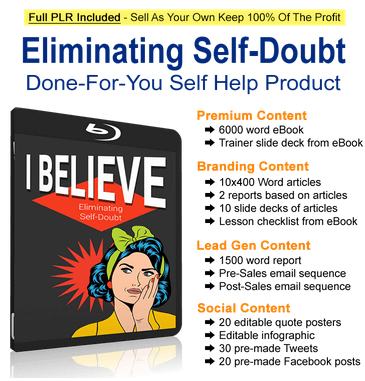 Eliminate Self Doubt PLR by Justin Popovic